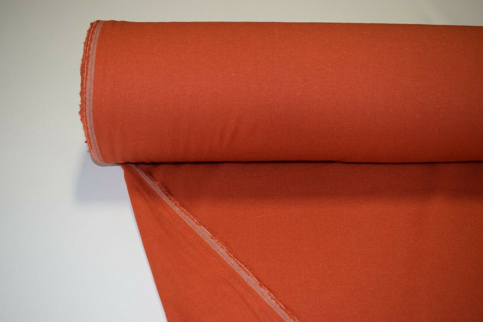 Burnt Orange 100 Pennsic Linen Soft Drapery Apparel Fabric 55 ''W By
