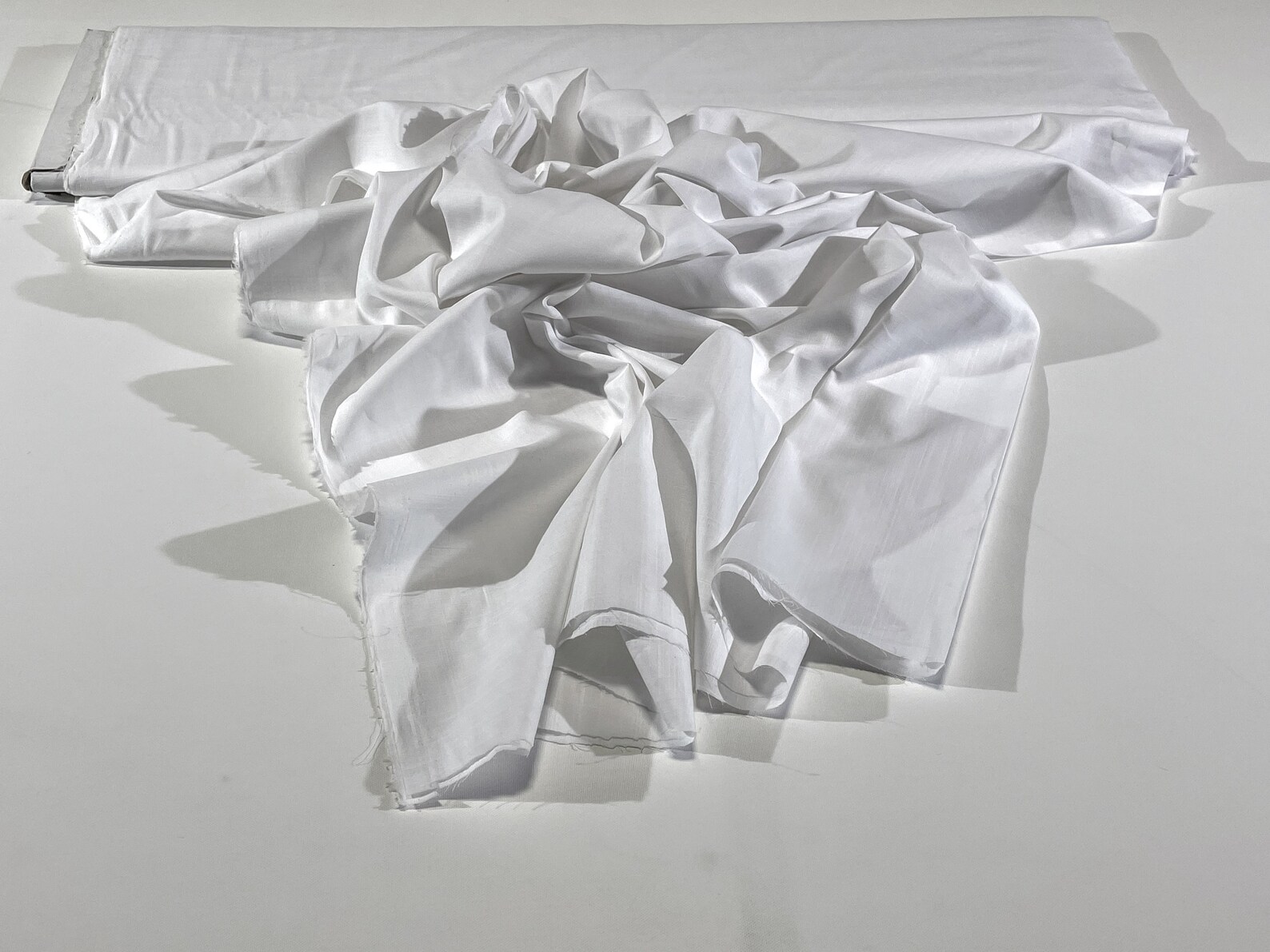 Pure White 100 Cotton Lawn Fabric Fine Linen Look 56 Etsy