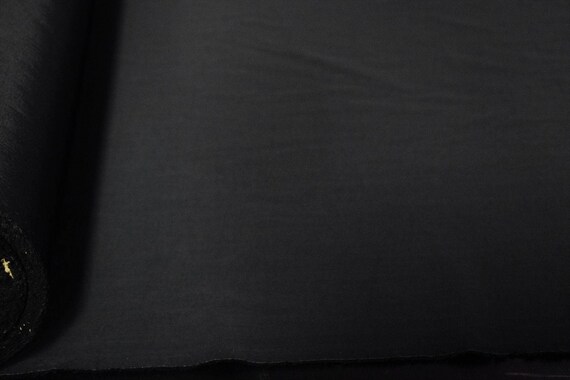 Taslin Nylon Fabric Black 60/" Wide Outerwear Water Repellent Apparel By The Yard