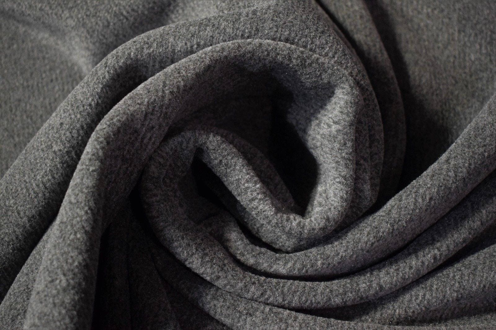 Gray Two Tone Double Sided Polartec Polar Fleece Fabric 64W Jacket