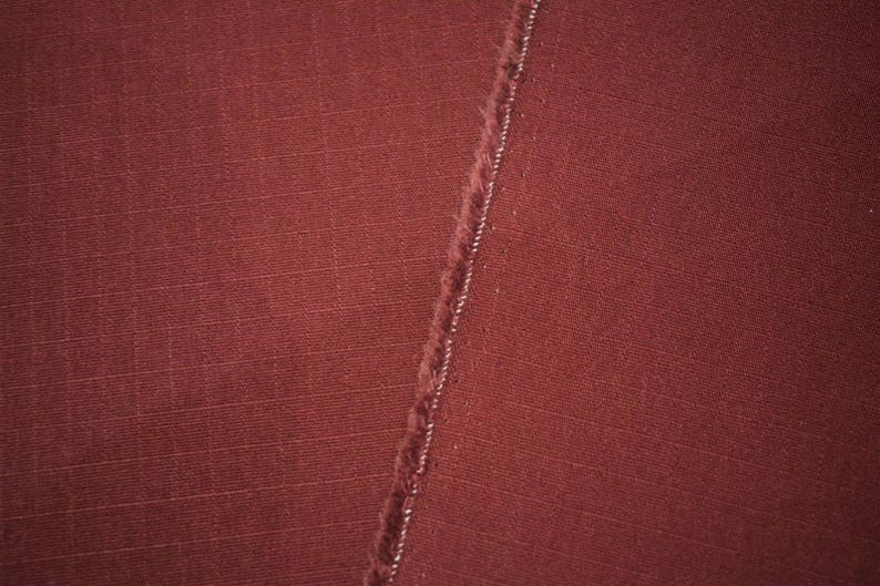 Burgundy Wine NYCO Ripstop Fabric 68W Apparel Durable Nylon Cotton Blend