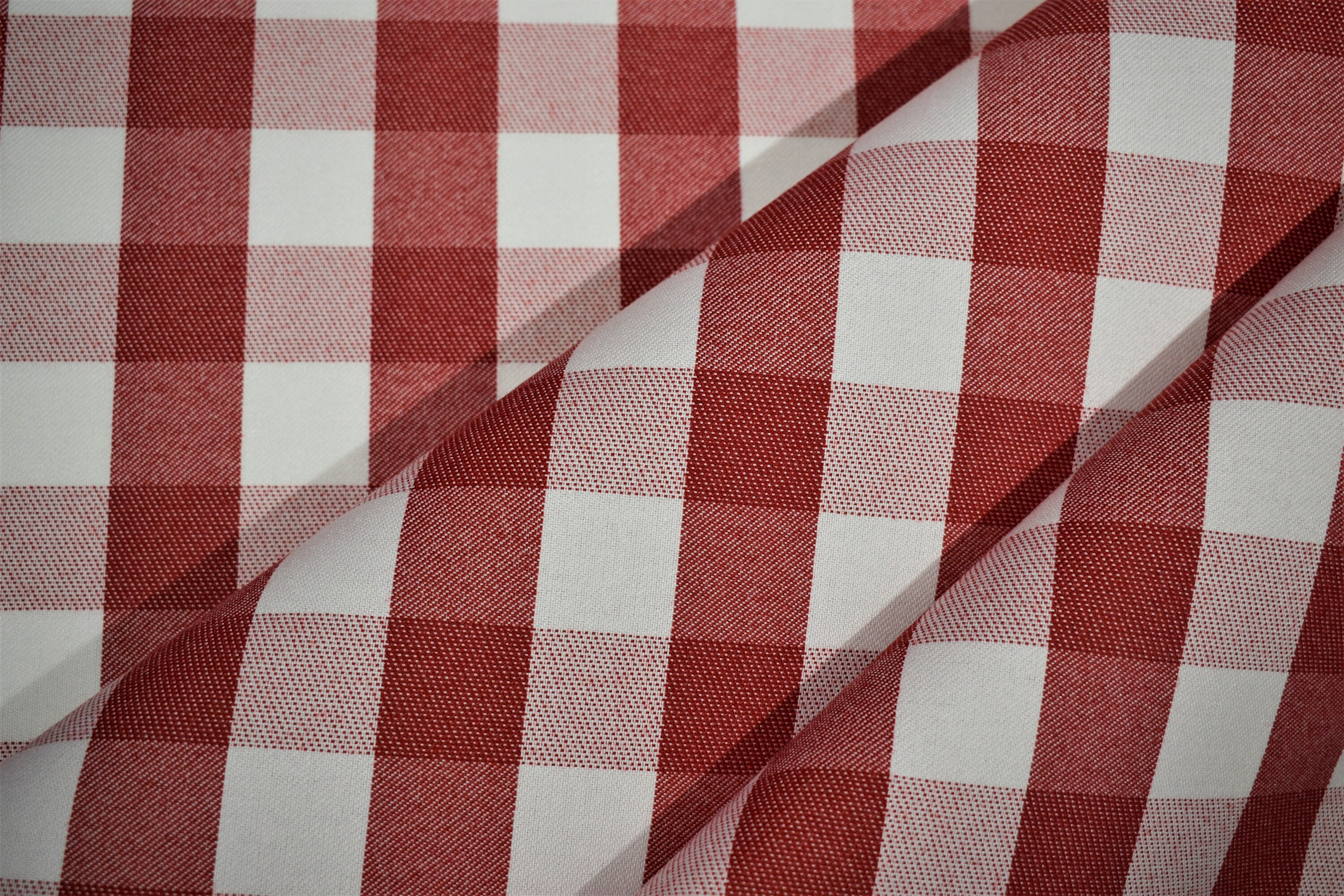 checkered red pants