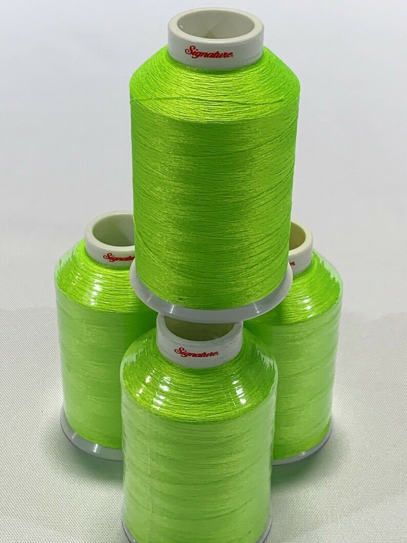 Neon Green Embroidery Signature 4 oz Polyester Sewing Thread Etsy