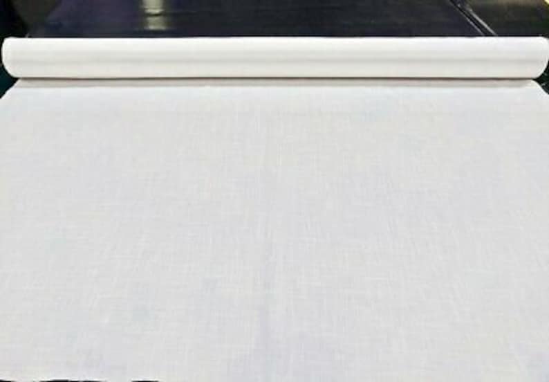 Pure White 100 Cotton Lawn Fabric Fine Linen Look 56 Etsy