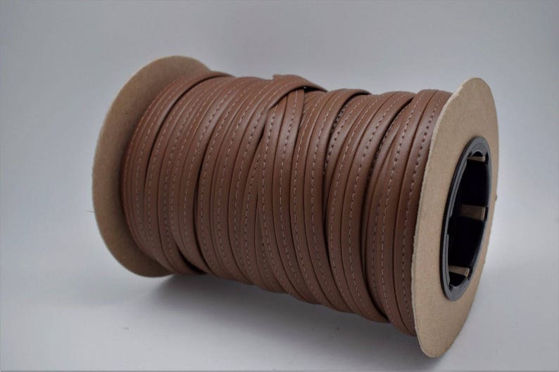 By the Yard,Brown Hidem Vinyl Marine Edge Trim Outdoor UV Fabric