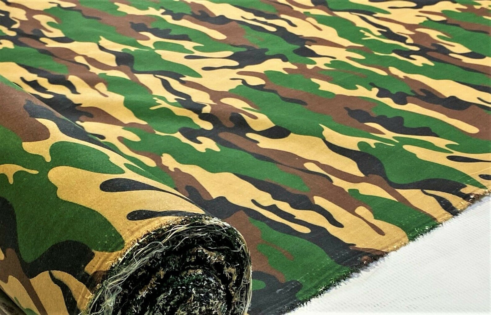 Woodlands Camo Quilting Craft Cotton Poly Print Woven Fabric Etsy