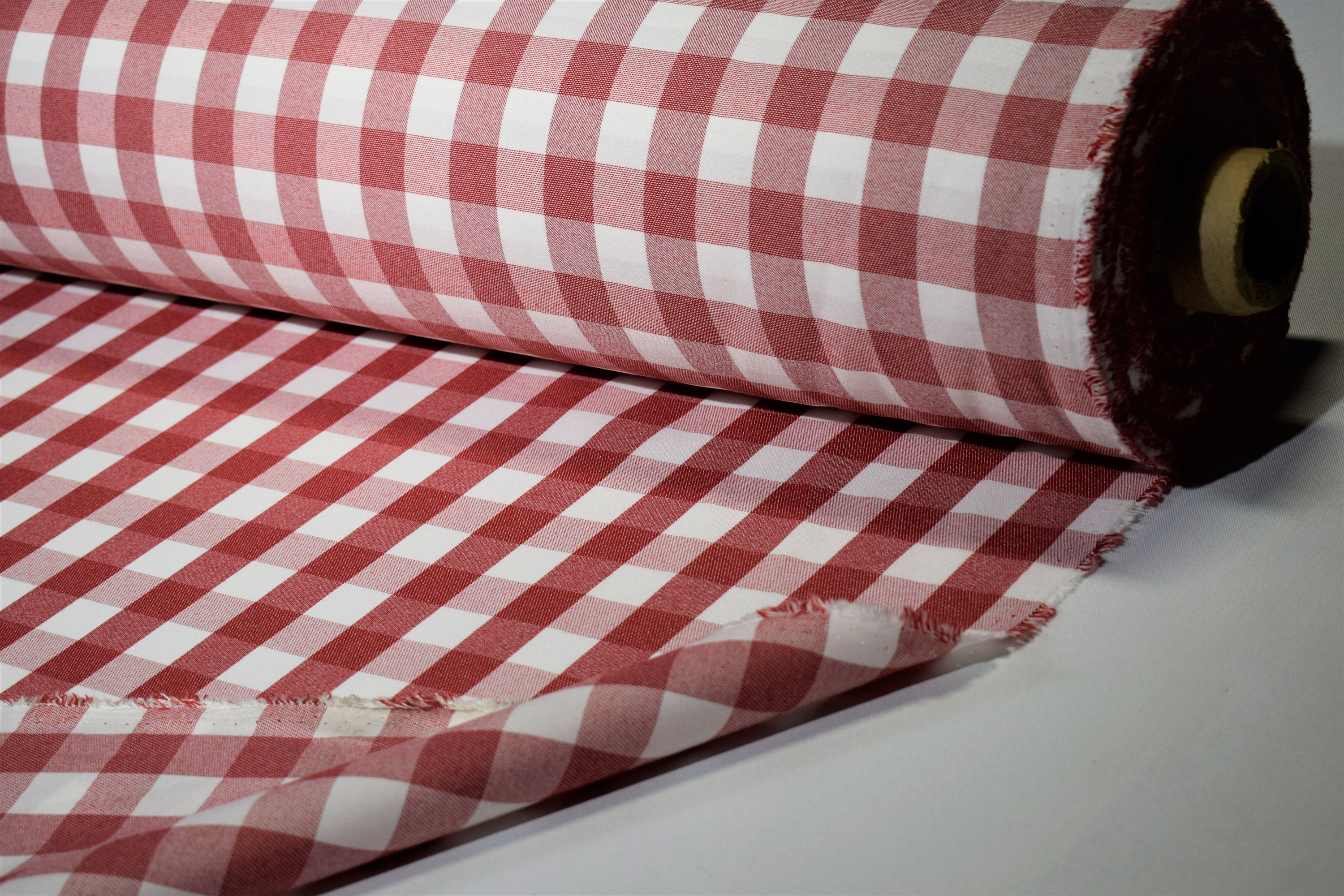 Tablecloth Classic Checkered Red Fabric 62 Wide Premium Etsy