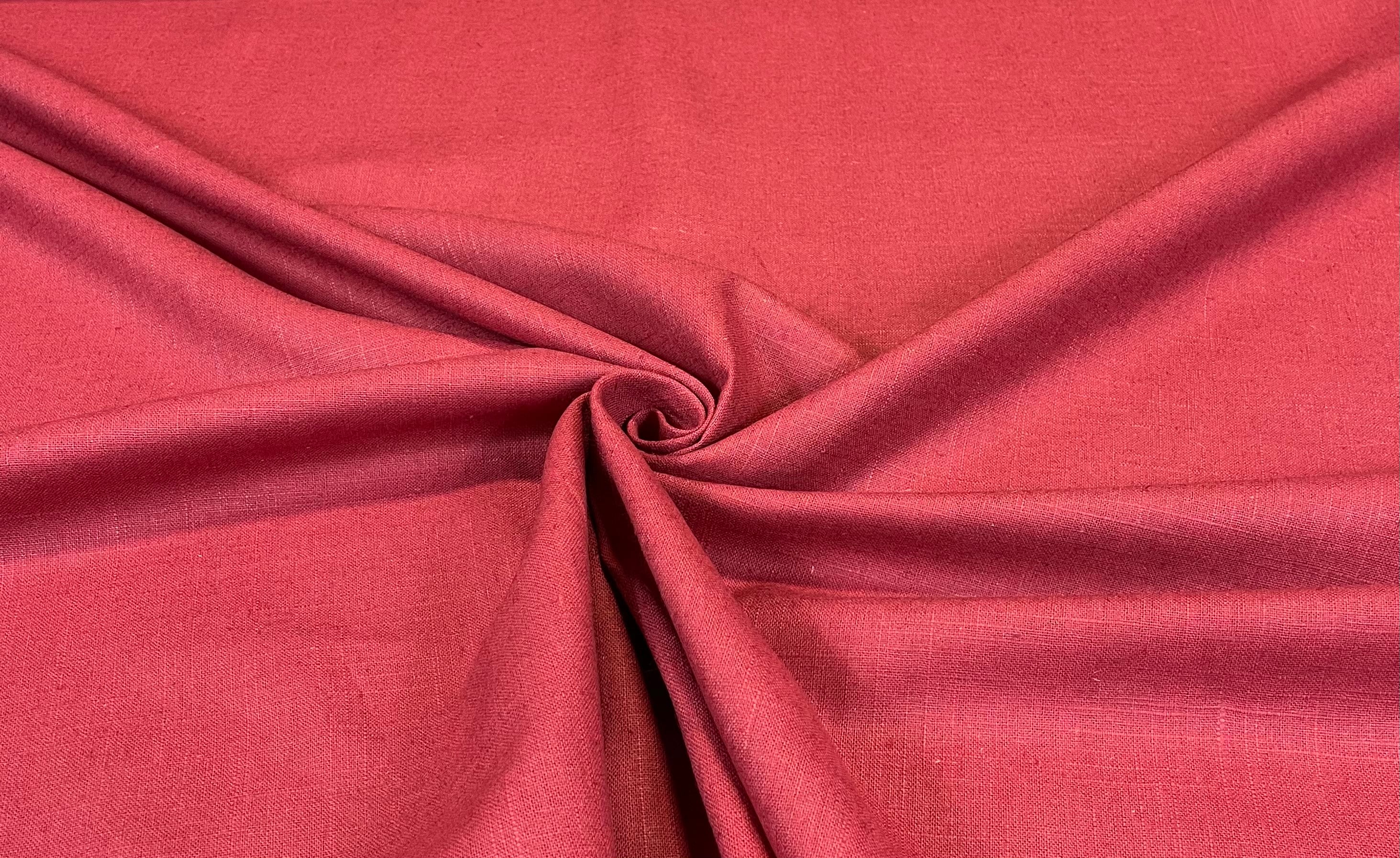 Dark Red Linen Drapery Upholstery Apparel Fabric Fabricut Etsy UK