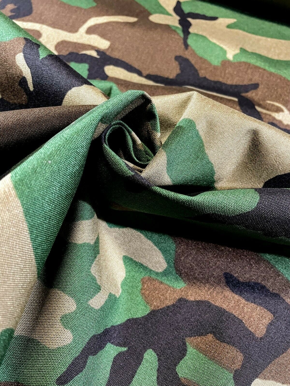 Woodlands Military 500D Coated Hunting Camo Fabric Cordura DWR | Etsy