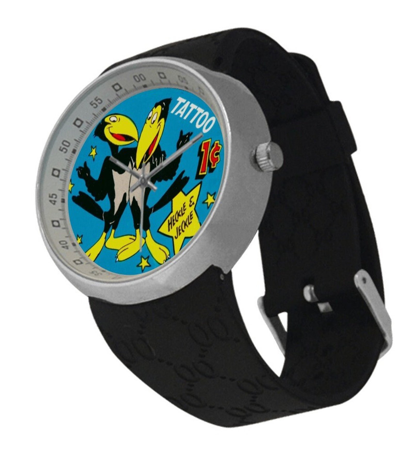 HECKLE and JECKLE 1960s Tattoo on A New Watch Etsy