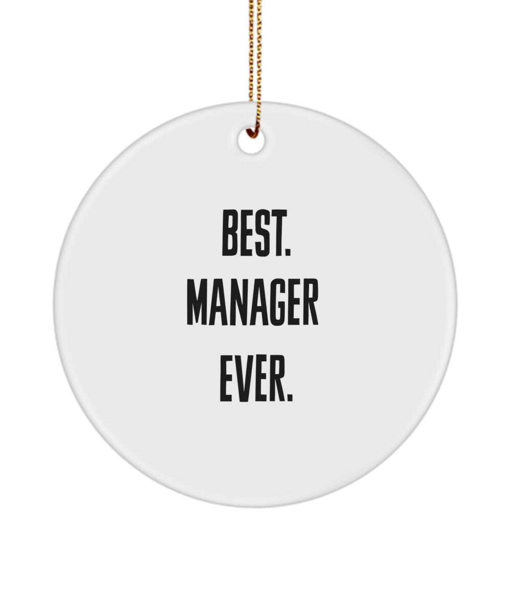 Best Manager Ever Ornamentgift for Him Gift for Her Etsy UK