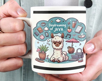 Java Dreams Alpaca Ceramic Coffee Mug 11oz Alpaca Gift Alpaca Mug Funny Mug Cute Alpaca Mug