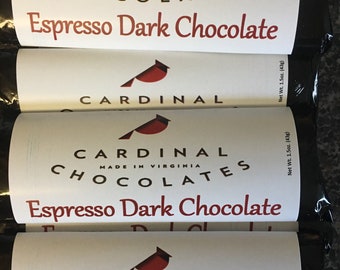 Pack of 6 ~ Espresso Dark Chocolate Bar