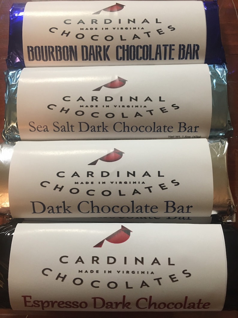 VARIETY 8 Bar Pack Dark Chocolate Favorites Bourbon, Espresso, Dark Chocolate, Sea Salt 2 of each image 2