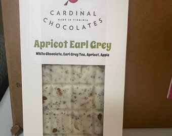 Apricot Earl Grey White Chocolate Bar 4oz