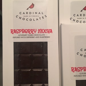 Raspberry Mocha Dark Chocolate Bar 4oz *LIMITED EDITION*