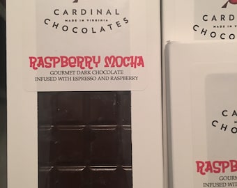 Raspberry Mocha Dark Chocolate Bar 4oz *LIMITED EDITION*