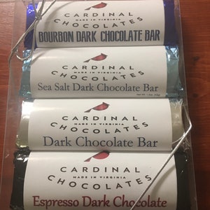 VARIETY 8 Bar Pack Dark Chocolate Favorites Bourbon, Espresso, Dark Chocolate, Sea Salt 2 of each image 1