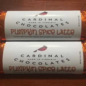 Pumpkin Spice Latte Milk Chocolate Bars ~ 6 pack *Limited Edition*