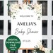 Greenery Baby Shower Welcome Sign Printable, Welcome Baby Shower Sign ...