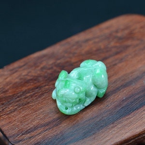 Feng Shui Pixiu Intaglio Pendente collana di giada naturale 22022077