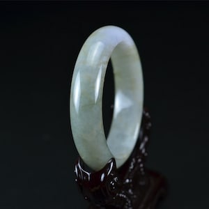 Natural Jadeite Bangle white jade bracelet real natural 58.2mm 06032043