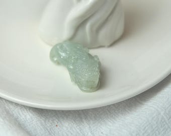 Chinese Pixiu Jadeite Jade with certificate, statue, natural jade necklace jewelry JPT00000008