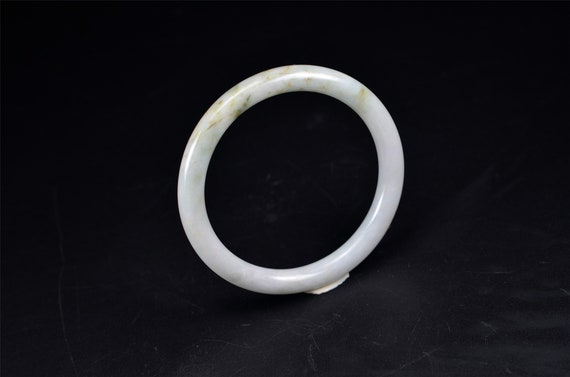 中国産天然翡翠バングルブレスレット 59mm BG01590002 - Etsy 日本