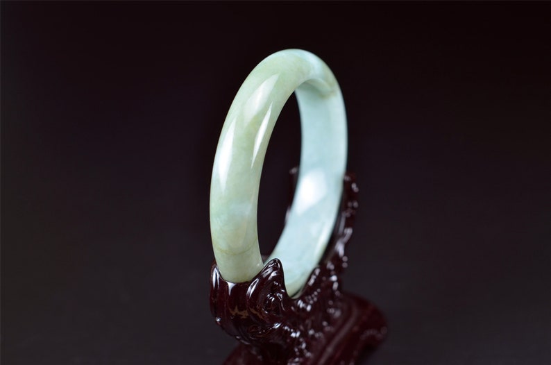 Real jadeite Grade A Burma jade stone bangle 58 mm 22022023