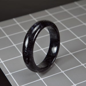 Natural Black Jade Bangle 58mm 200520165