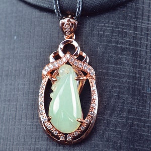 Jade Flower zilveren 925 hangketting 13122016