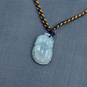 elephant jade necklace grade A Jade Jadeite Chinese jade pendant gift for kids