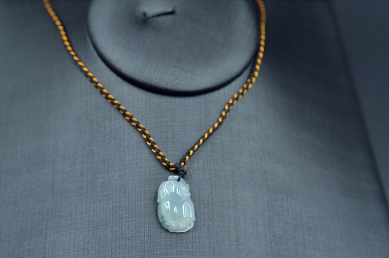 elephant jade necklace grade A Jade Jadeite Chinese jade pendant gift for kids