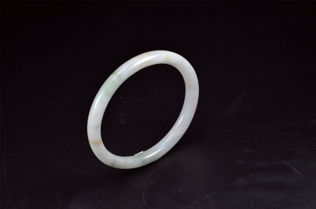 Light Green Jade Bangle Genuine Handmade Burma Jade Bracelet Etsy