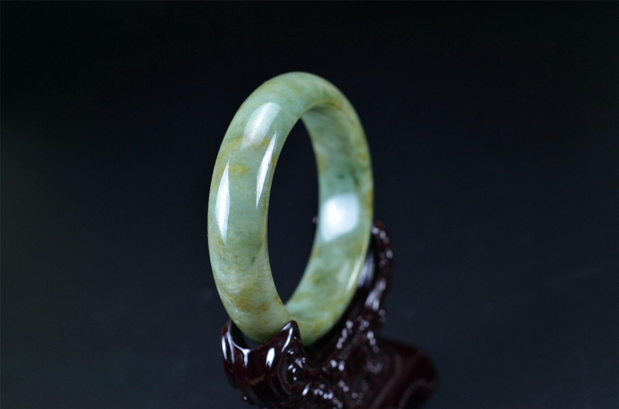 専用 ブルーレースアゲート R853 Blue Grade A Jadeite Green Natural Burma Jade Stone 55mm