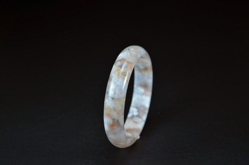 Genuine flower agate bangle 62mm 20052018