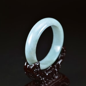 Real jadeite Grade A Burma jade stone bangle 58 mm 22022023