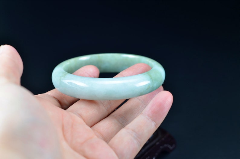 Real jadeite Grade A Burma jade stone bangle 58 mm 22022023