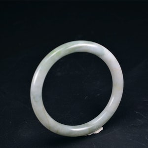 Hellgrün Myanmar Jadeit Armreif Jade Armband 59mm 21102