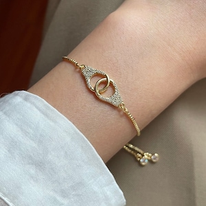 Adjustable Handcuffs Bracelet, Partners in crime gift, Partners in Crime Bracelet, Friendship gift, Best Friend Bracelet, BFF Bracelet Gift