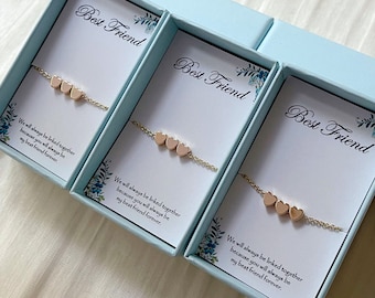 Gold Heart Bracelet - Etsy Gold Heart Bracelet - Etsy