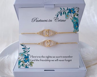 Soul Sisters Best Friend Menottes Bracelets Partenaires dans le crime Bracelet Cadeau d’amitié Meilleur ami Bracelet Cadeau pour Sister Girlfriend Gift