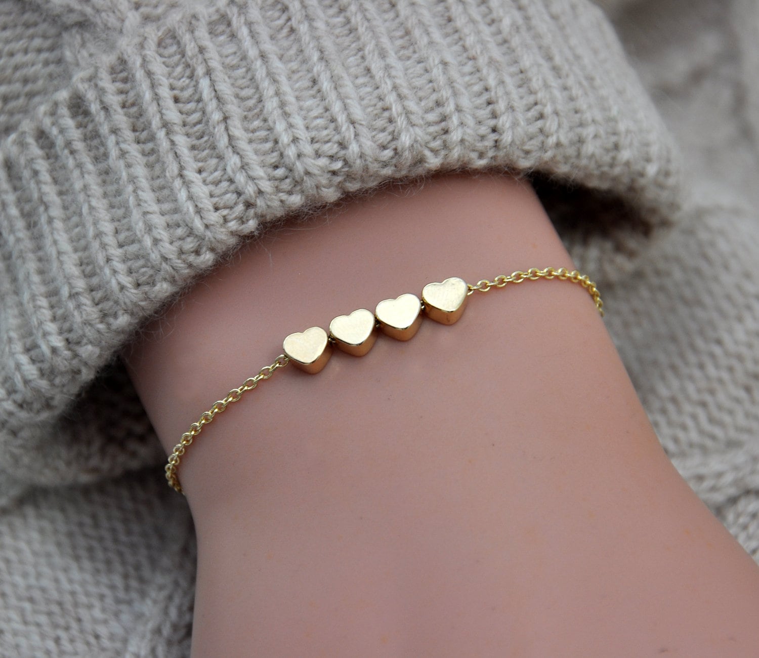 4 heart bracelet deals