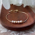 Custom Bridesmaid Bracelet Gift, Friendship Bracelet, Bridesmaid Proposal, Fresh Water Pearl Bracelet, 14K gold Silver Rose Gold Minimalist