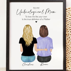 Bonus Mom Gift, Christmas Gift Step Mom Gift, Unbiological Mom Gift, Second Mom Gift, Step Mum Gift, Like a mom gift, Unbiological mother