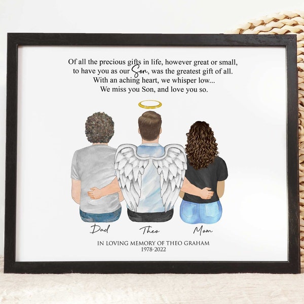 Loss of Son Gift, Grief Gift, Son Memorial Gift, Sympathy Gift, Remembrance Bereavement Gift, Condolence Memorial Gift, In Memory of