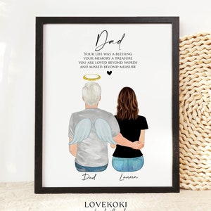 Memorial Gift for Loss of Father, Dad Memorial Gift, Remembrance Gifts, Grief Gift, Sympathy gift, Condolence gift, Father passed away gift