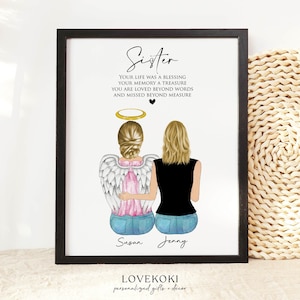 Loss of Sister Gift, Grief Gift, Sister Memorial Gift, Sympathy Gift, Remembrance Bereavement Gift, Condolence Memorial Gift, In Memory of