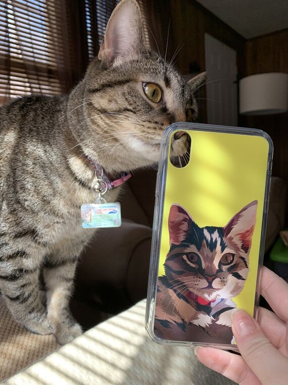 Custom Cat Phone Case Cat Lover Phone Case Personalized Etsy