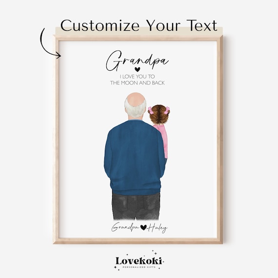 Personalized Grandpa Gift Birthday Gift From Granddaughter